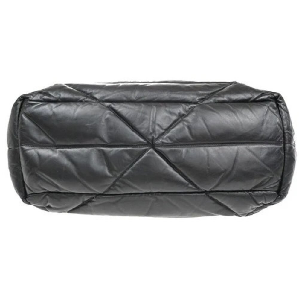 PRADA Logo Padded Hand Tote Bag Nappa Leather Black Italy 307RF799 - Picture 6 of 16